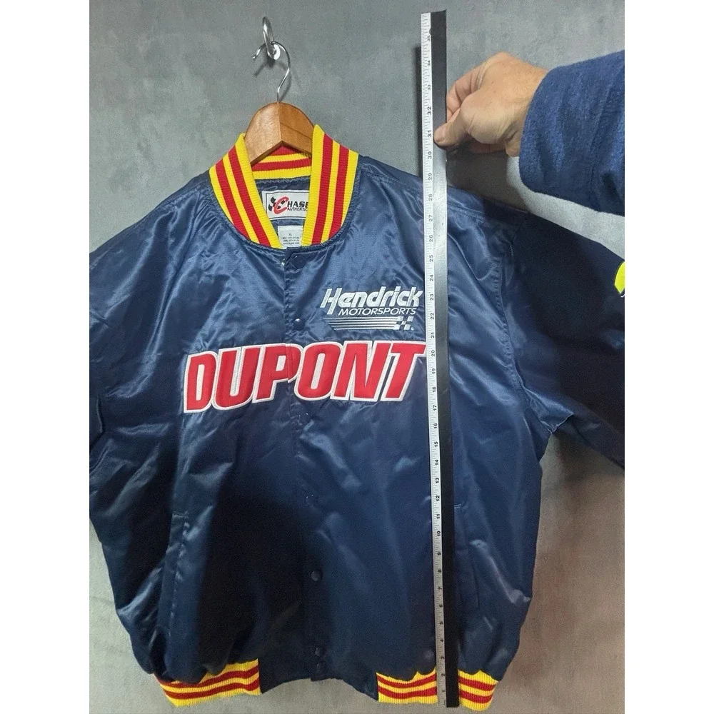 Vtg Jeff Gordon DuPont Hendricks Chase Authentics Nylon Bomber Jacket XL Nascar